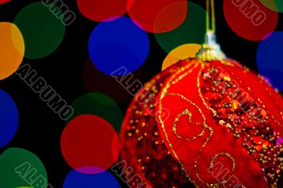 Red Christmas ball