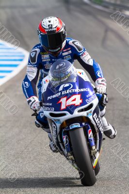 Randy de Puniet pilot of MotoGP 
