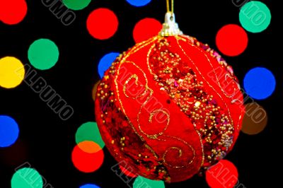 Red Christmas ball