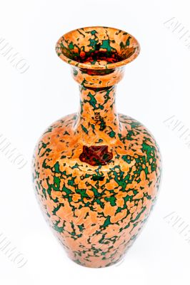 Vase of metallic aspect