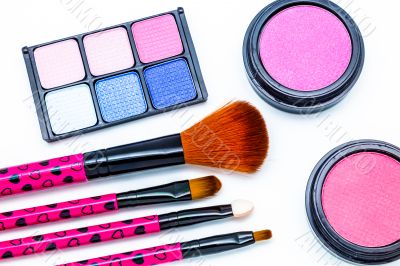 Brushes and cosmetic