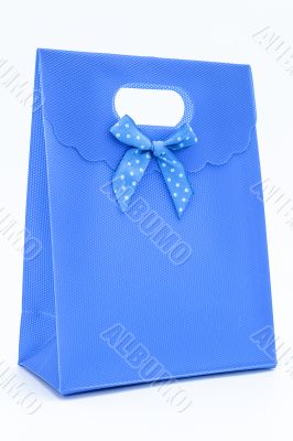 Blue gift bag