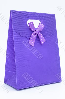Purple gift bag