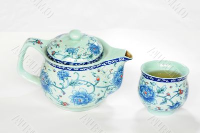 Chinese pottery teaset