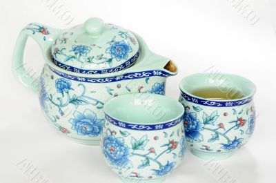 Chinese pottery teaset