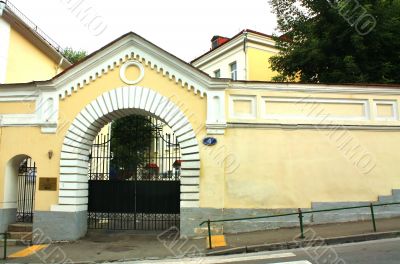 Front gate of estate