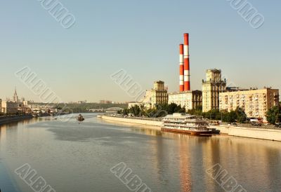 Berezhkovskaya  Embankment in Moscow