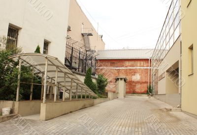Yard of the office building
