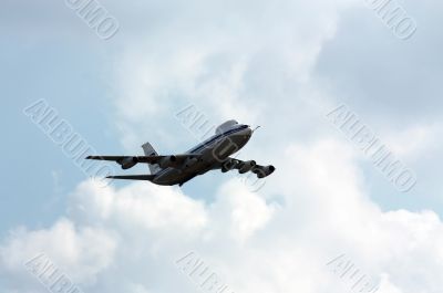 Russian military aircraft &ldquo;Il-80 &rdquo; in flight