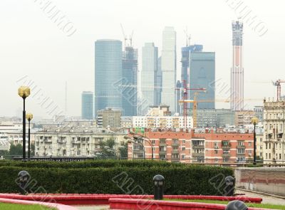 Construction of modern buildings