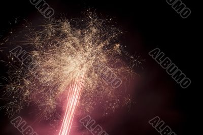 cluster of fireworks