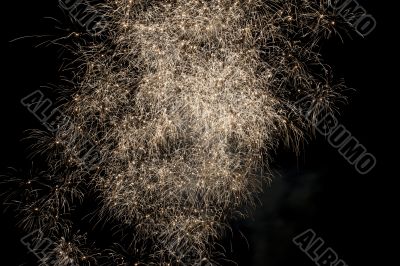 cloud of fireworks