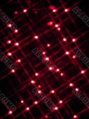red neon lights