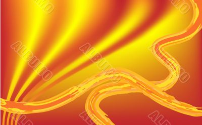abstract yellow lines