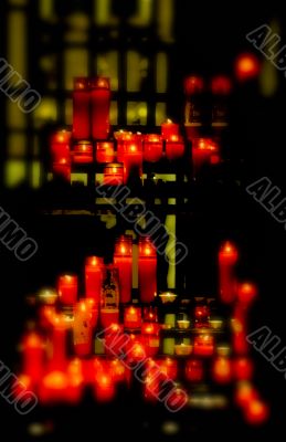 red candles