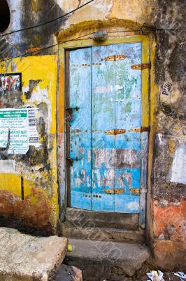 old wood door