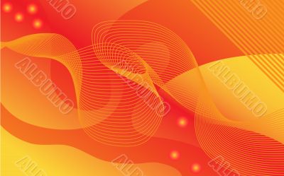 orange lines and waves