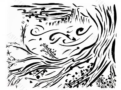 abstract image of a tree
