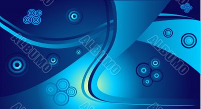 abstract blue circles