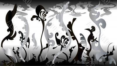 black plants