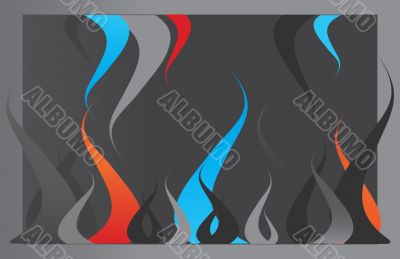 abstract flames