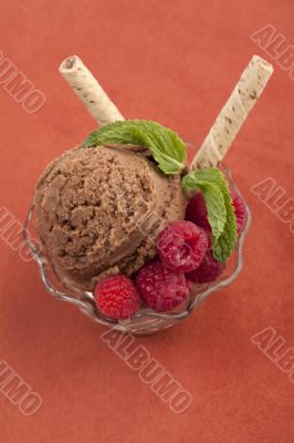  chocolate ice cream bowl