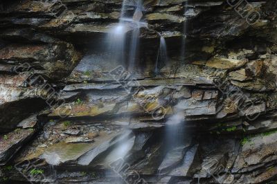 Rocks and water