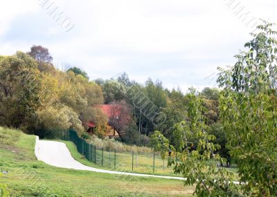 Rural landscape in autumn