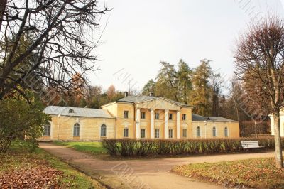 Old-time palace in the evening
