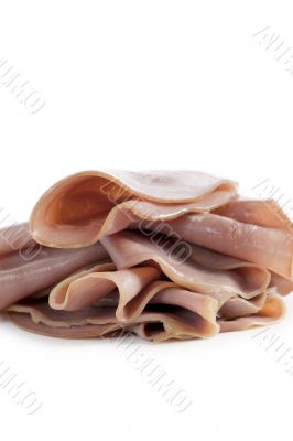 pile of slices of ham