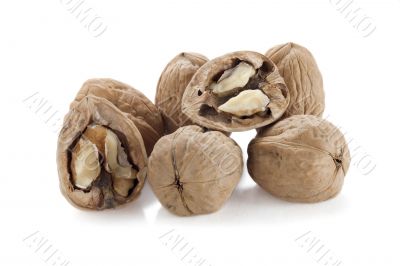 walnuts close up