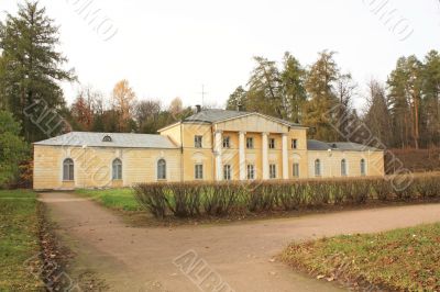 Old-time palace in the evening