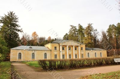Old-time palace in the evening