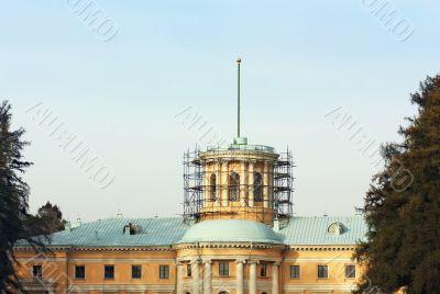 Historic building under restoration