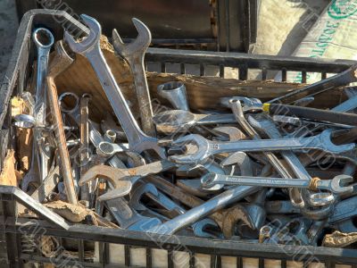 spanners in a container