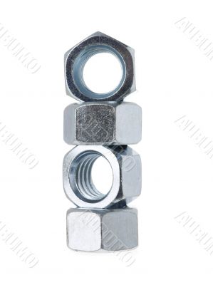 four bolts in a stack