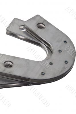 close up shot of horseshoe