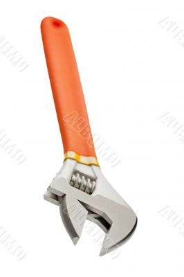 close up shot of a wrench
