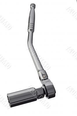 close up shot of a modern spanner