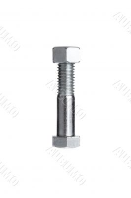nut on top of bolt