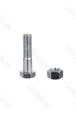 bolt beside a nut