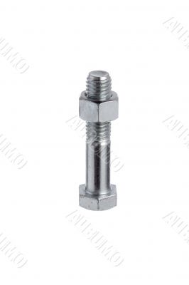 nut on bolt