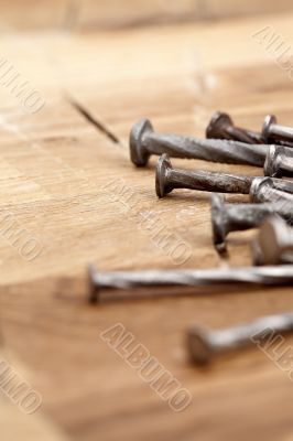 nails shot up close