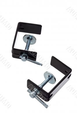 image of two clamps