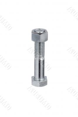 nut on top of bolt