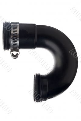 black plumbing pipe for a drain