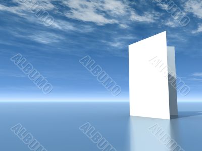 blank  white card
