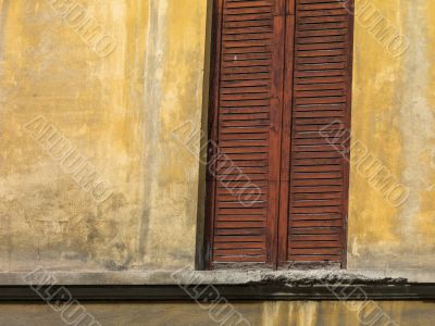 door on a wall