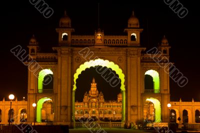 front entrance to palace