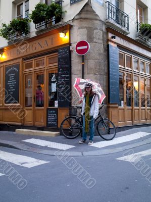 girl with umbrella
